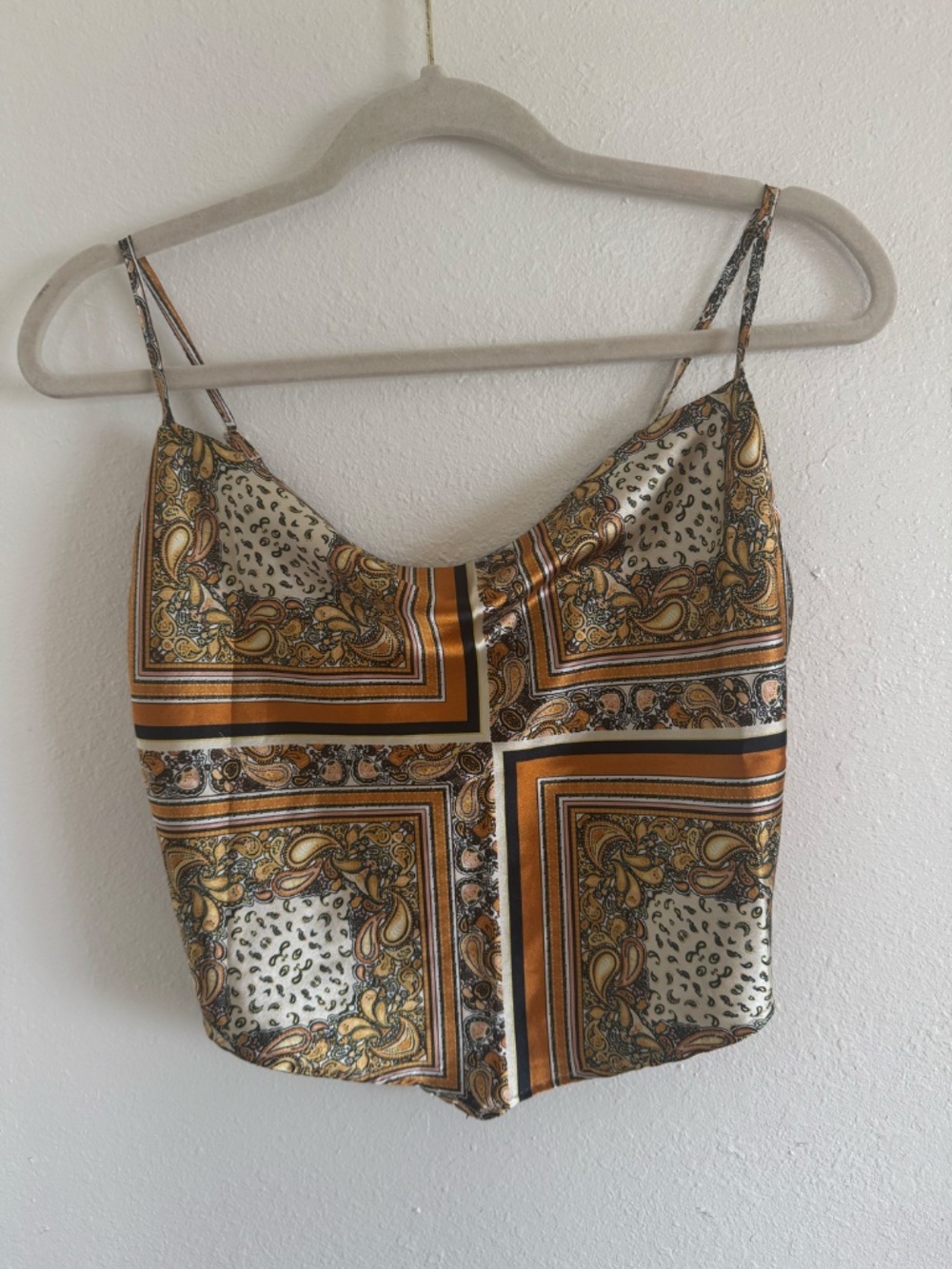 J for Justify crop top.